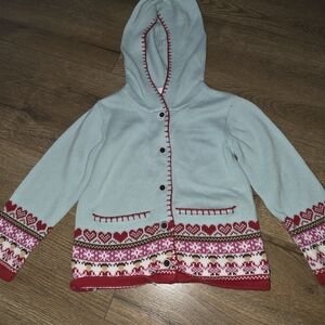 Janie and Jack Blue and Red Kids Sweater